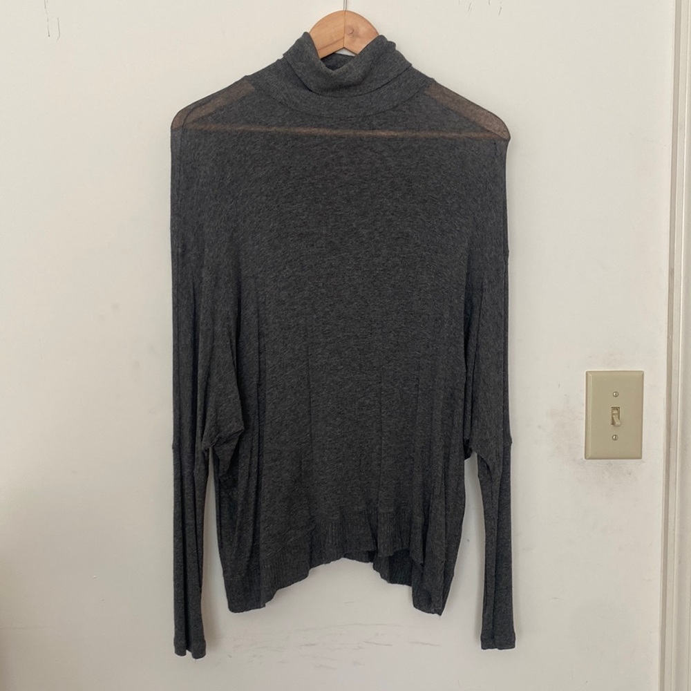 Zara Dark Grey Oversized Turtleneck